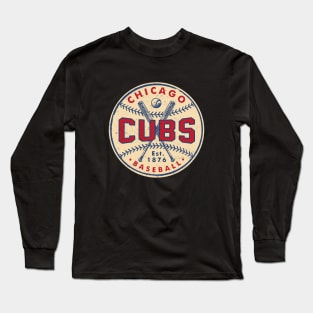 Chicago Cubs Crossed Bats Long Sleeve T-Shirt